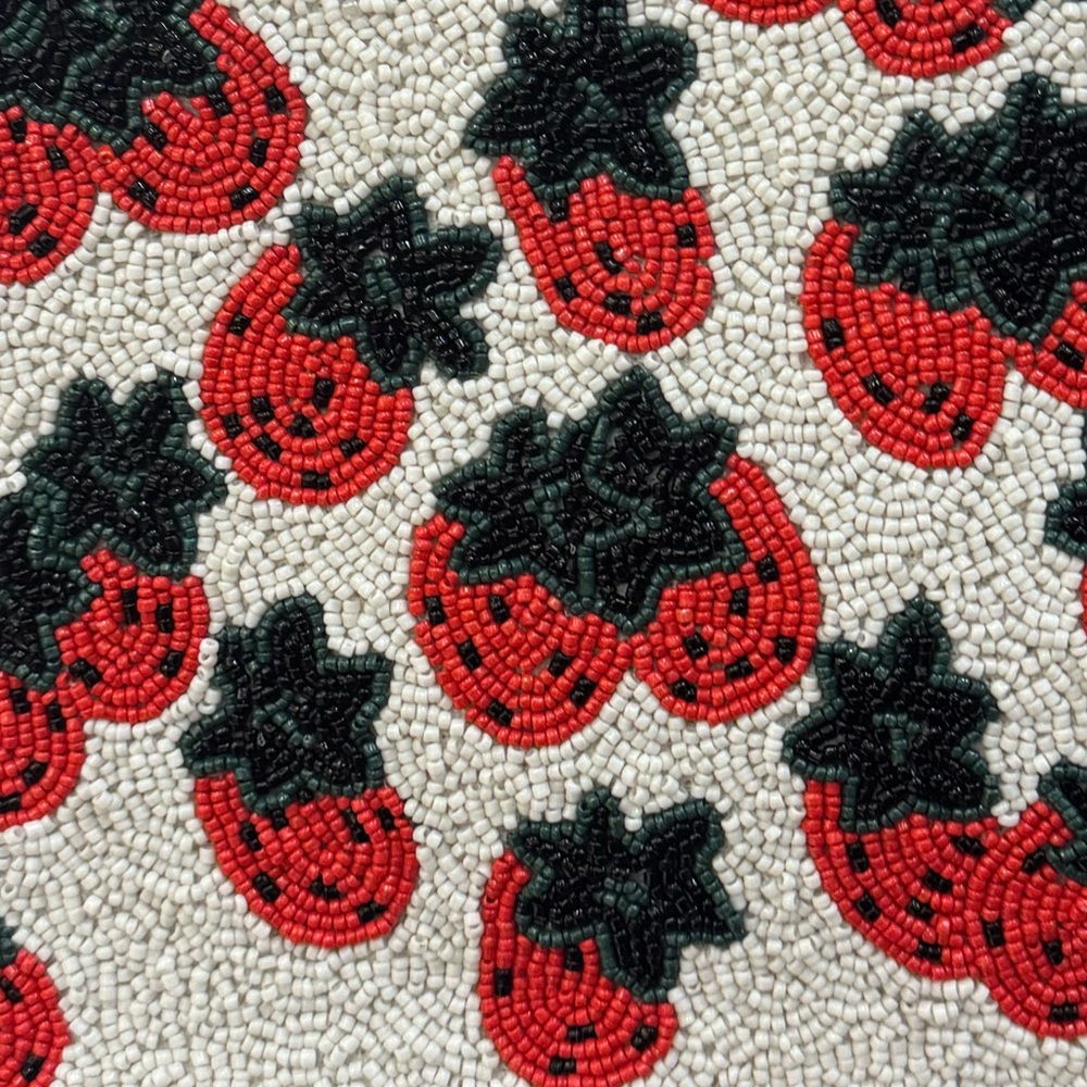 Sol & Mer Strawberry Patterned Handbag - Picture 2 of 2